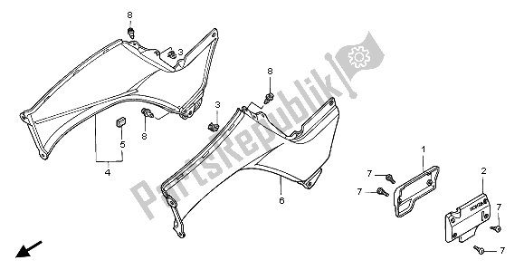 Todas las partes para Cubierta Del Cuerpo de Honda TRX 350 FE Rancher 4X4 ES 2001