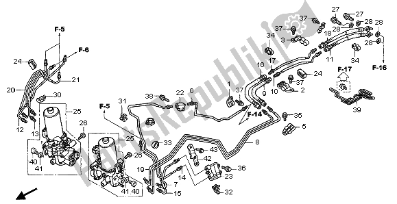 All parts for the Proportion Control Valve of the Honda GL 1800 2007