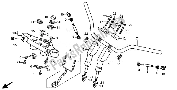 Tutte le parti per il Gestire Il Tubo del Honda VT 750C2S 2011