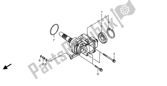 Tutte le parti per il Albero Trasversale del Honda VTX 1300S 2003