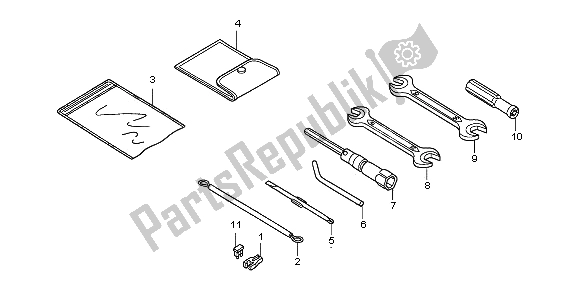 Todas las partes para Herramientas de Honda PES 125 2009