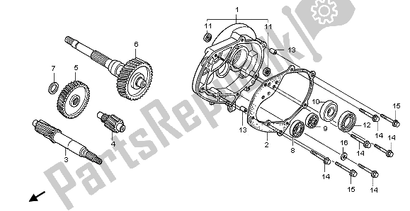 Alle onderdelen voor de Overdragen van de Honda PES 125R 2013