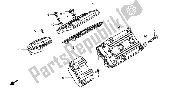 Todas las partes para Cubierta De Tapa De Cilindro de Honda ST 1100A 1998