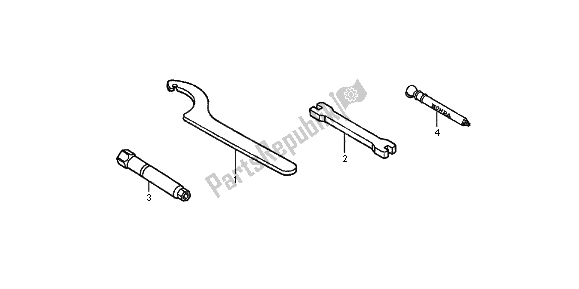 Tutte le parti per il Utensili del Honda CRF 450X 2013