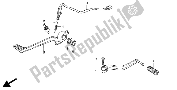 Toutes les pièces pour le Pédale De Frein Et Pédale De Changement du Honda CBR 1100 XX 1998