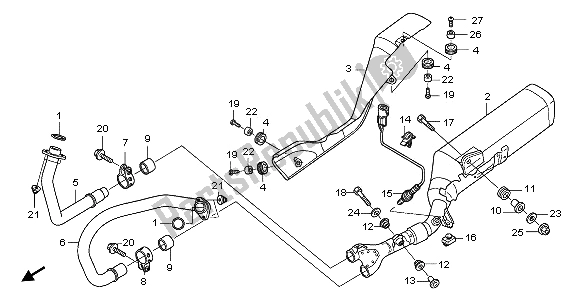 Todas las partes para Silenciador De Escape de Honda NT 700V 2009