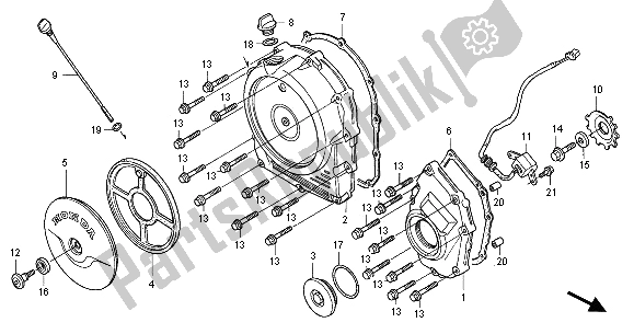 Toutes les pièces pour le Couvercle De Carter Droit du Honda CBR 1100 XX 2001