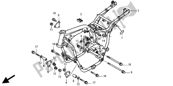 Todas las partes para Cuerpo Del Marco de Honda CB 1300X4 1997