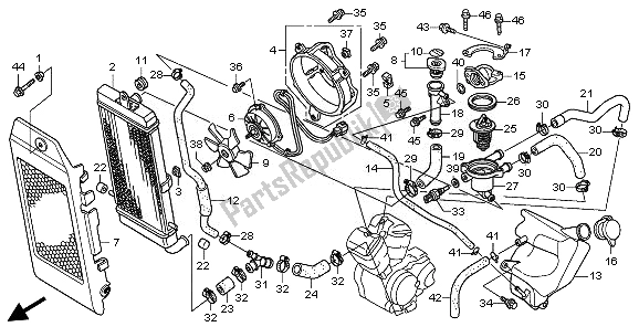 Tutte le parti per il Termosifone del Honda VT 750C2S 2011