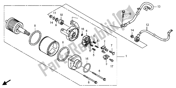 Todas las partes para Motor De Arranque de Honda CBR 250 RA 2013