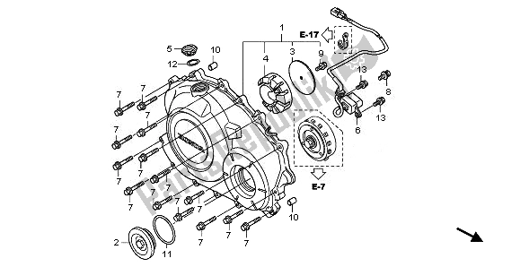 Todas las partes para Tapa Del Cárter Derecho de Honda CB 1000R 2011