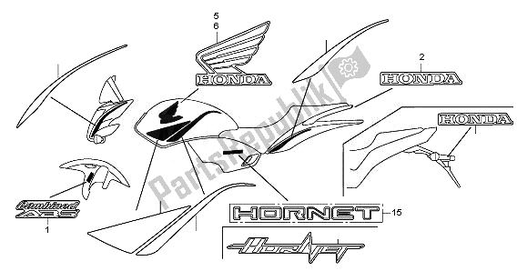 Toutes les pièces pour le Marque du Honda CB 600 FA Hornet 2010