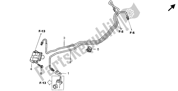 All parts for the Proportioning Control Valve of the Honda CBR 1100 XX 2006