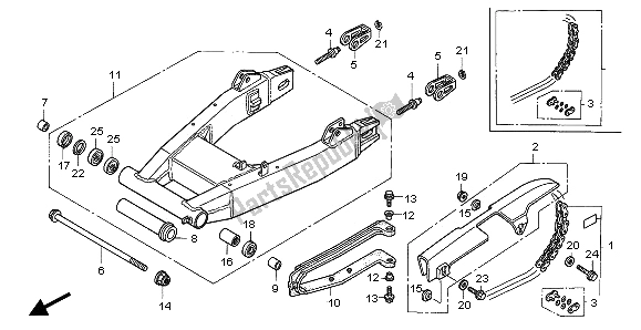 Todas las partes para Basculante de Honda CB 1000F 1995