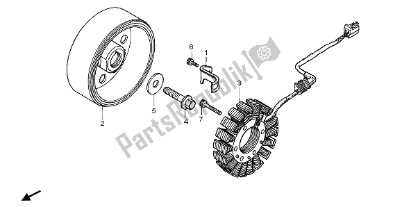 All parts for the Generator of the Honda CBR 900 RR 1995