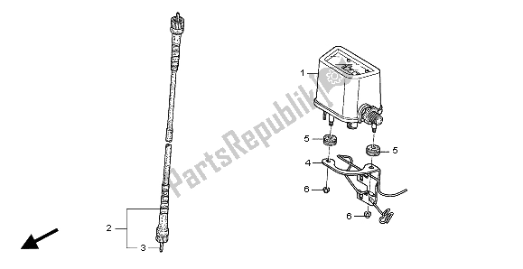 All parts for the Meter of the Honda CRF 450X 2007