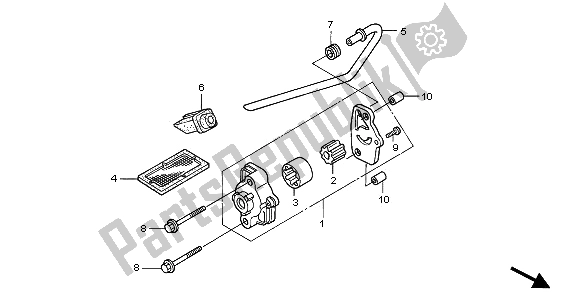 Toutes les pièces pour le La Pompe à Huile du Honda VT 125C2 2001