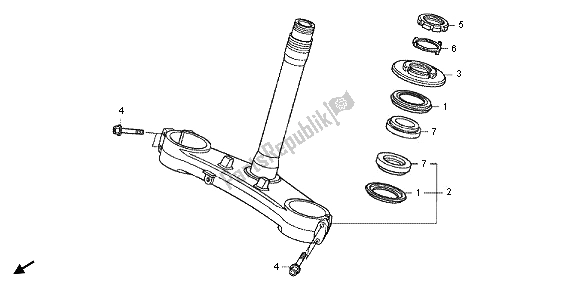 Todas las partes para Vástago De Dirección de Honda CBR 1000 RR 2012