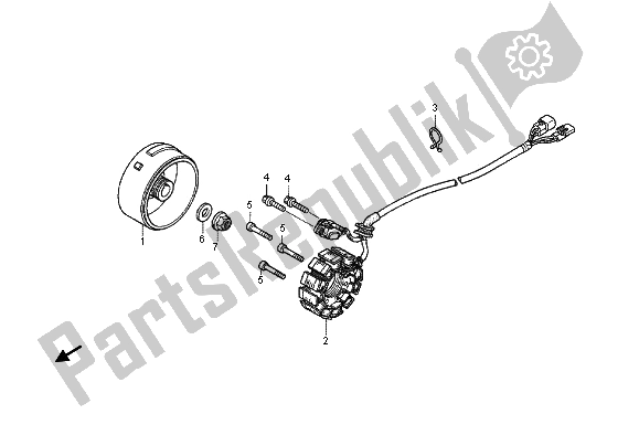Todas las partes para Generador de Honda CRF 450X 2012