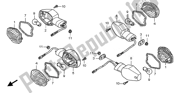 Wszystkie części do Winker Honda CB 1300A 2008