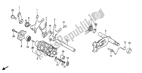 Todas las partes para Cambio De Tambor de Honda XBR 500S 1988