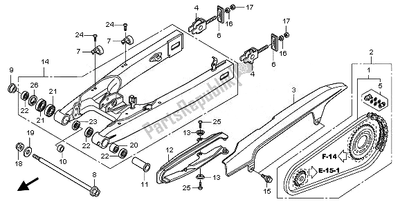Wszystkie części do Wahacz Honda CBF 600 SA 2008