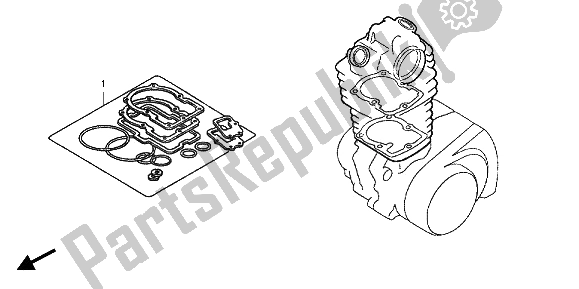 All parts for the Eop-1 Gasket Kit A of the Honda CRF 150R SW 2012