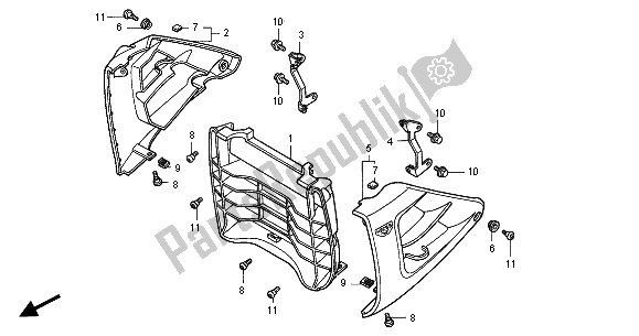 Todas las partes para Rejilla Del Radiador de Honda CB 1100 SF 2001