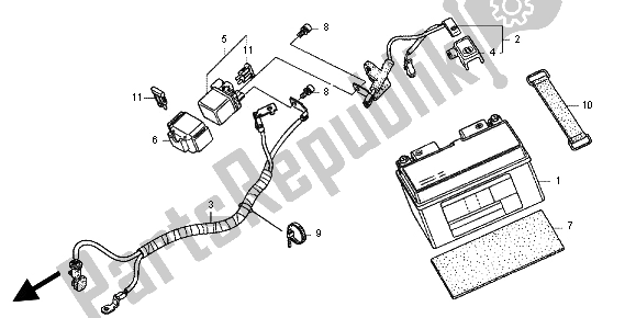 Tutte le parti per il Batteria del Honda CBR 600 RR 2012