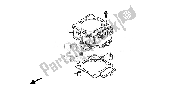 Alle onderdelen voor de Cilinder van de Honda CRF 250R 2014