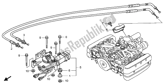 Todas as partes de Atuador De Marcha Reversa do Honda GL 1800A 2006