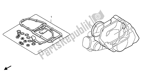 All parts for the Eop-2 Gasket Kit B of the Honda CRF 50F 2009