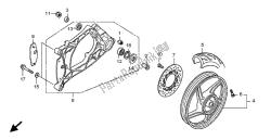 roue arrière et bras oscillant