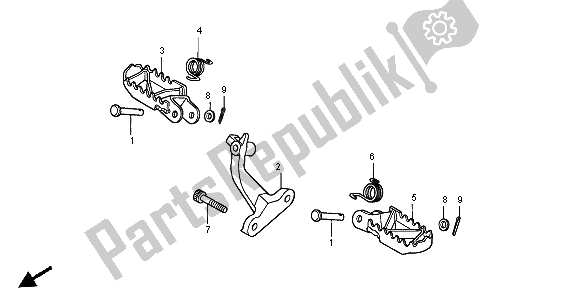 Todas las partes para Paso de Honda XR 400R 1996