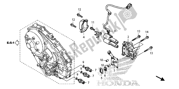 Todas las partes para Solenoide Lineal de Honda NC 700 SD 2013