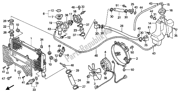 Todas las partes para Radiador de Honda CBR 1000F 1993