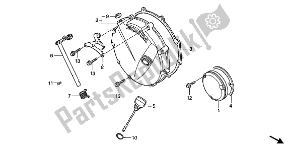 Todas las partes para Tapa Del Embrague de Honda CB 750 1992