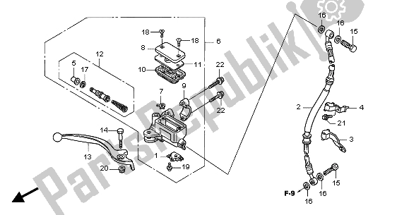 Todas las partes para Fr. Cilindro Maestro Del Freno de Honda CBF 250 2006