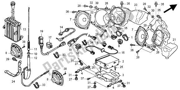 Todas las partes para Unidad De Audio de Honda GL 1800 2012