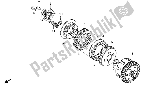 Tutte le parti per il Frizione del Honda XR 125L 2006