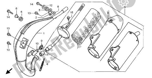 Toutes les pièces pour le Chambre D'expansion du Honda CR 80 RB LW 2001