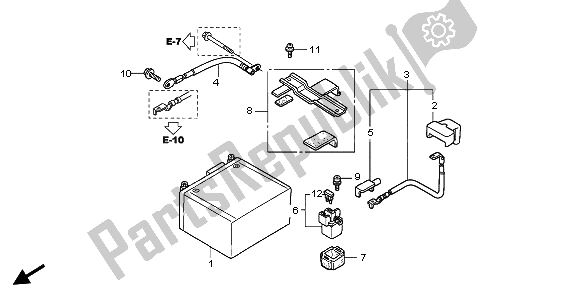 Tutte le parti per il Batteria del Honda SH 150 2008