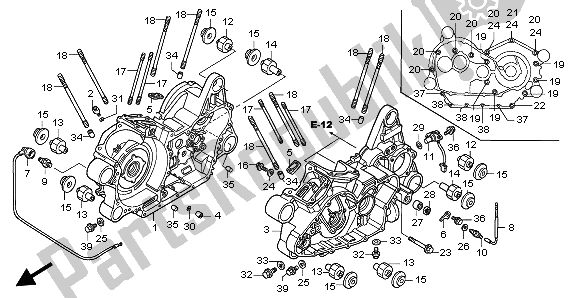 Tutte le parti per il Carter del Honda VTX 1800C 2002