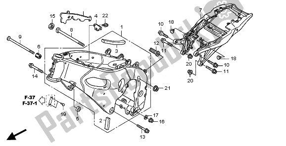 All parts for the Frame Body of the Honda CBR 1000 RR 2011