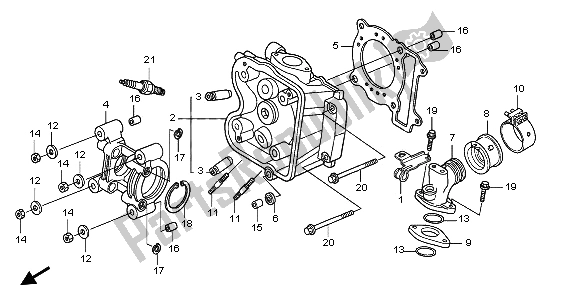 Tutte le parti per il Testata del Honda SH 150 2009