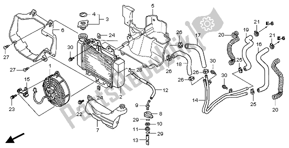 Tutte le parti per il Termosifone del Honda SH 125 2007