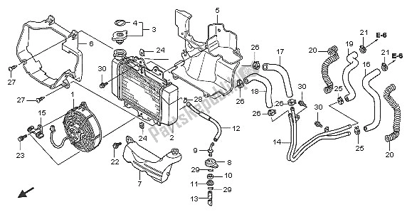 Tutte le parti per il Termosifone del Honda SH 125 2005