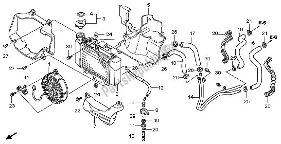 Todas las partes para Radiador de Honda SH 150S 2007