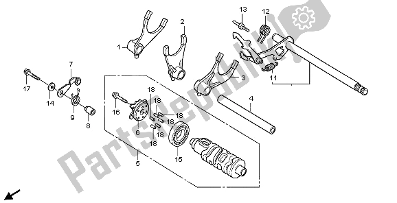 Todas las partes para Tambor De Cambio De Marchas de Honda VT 750C 2009