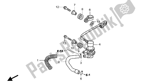 Tutte le parti per il Valvola Solenoide del Honda SH 125 2007